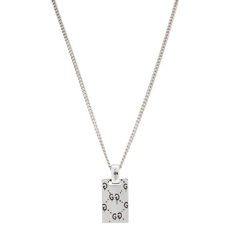 gucci sterling silver ghost pendant necklace|gucci ghost background.